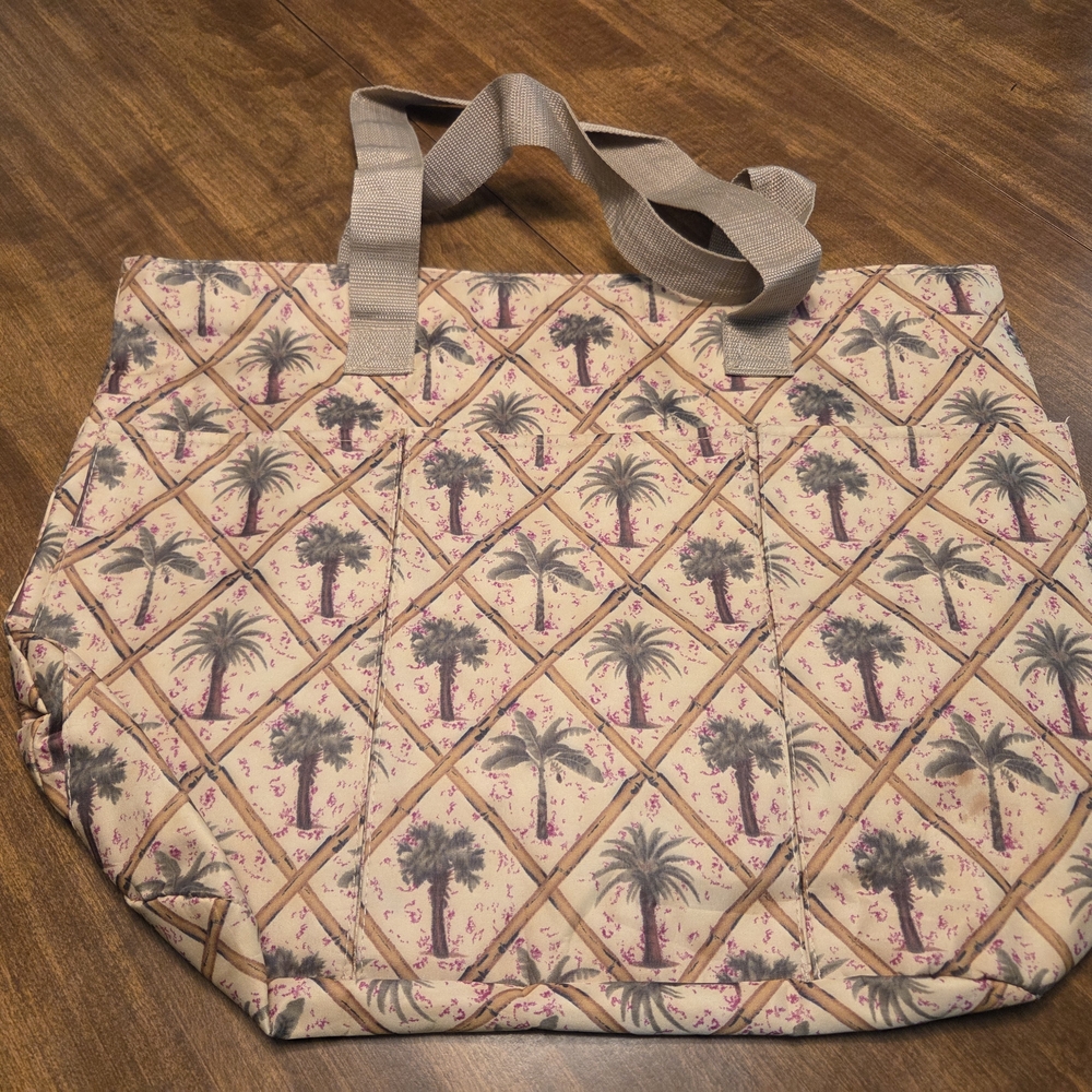 Tropical Print Tote Bag